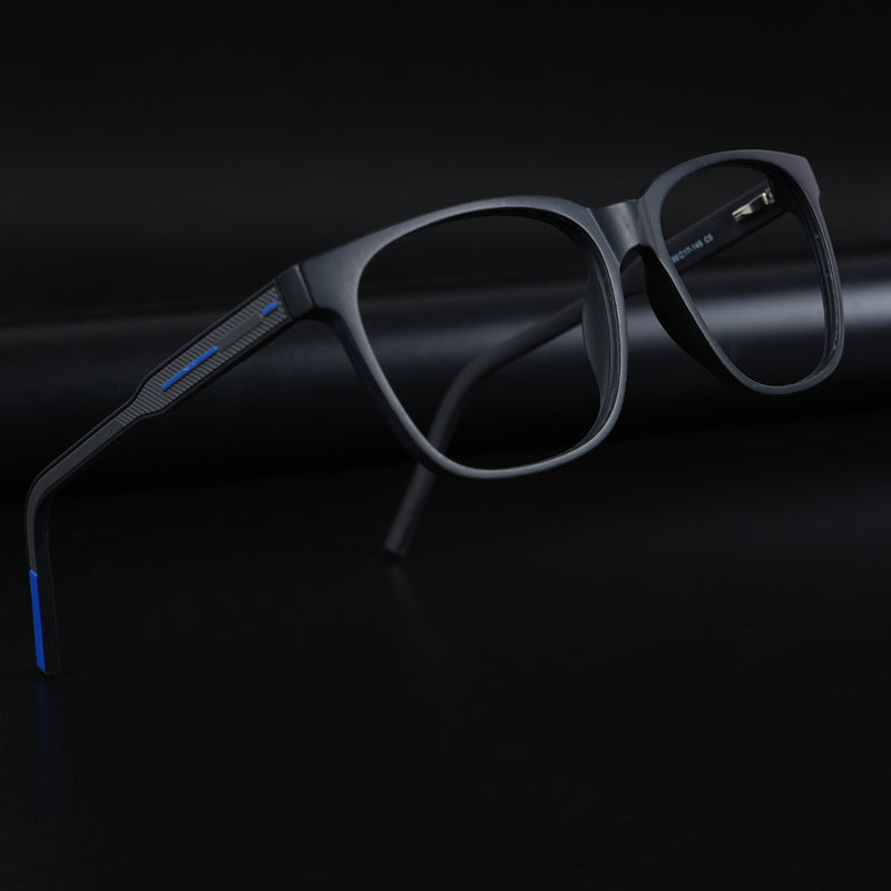Voyage Rush Black Square Eyeglasses for Men & Women (VG9003MG5425-C5)