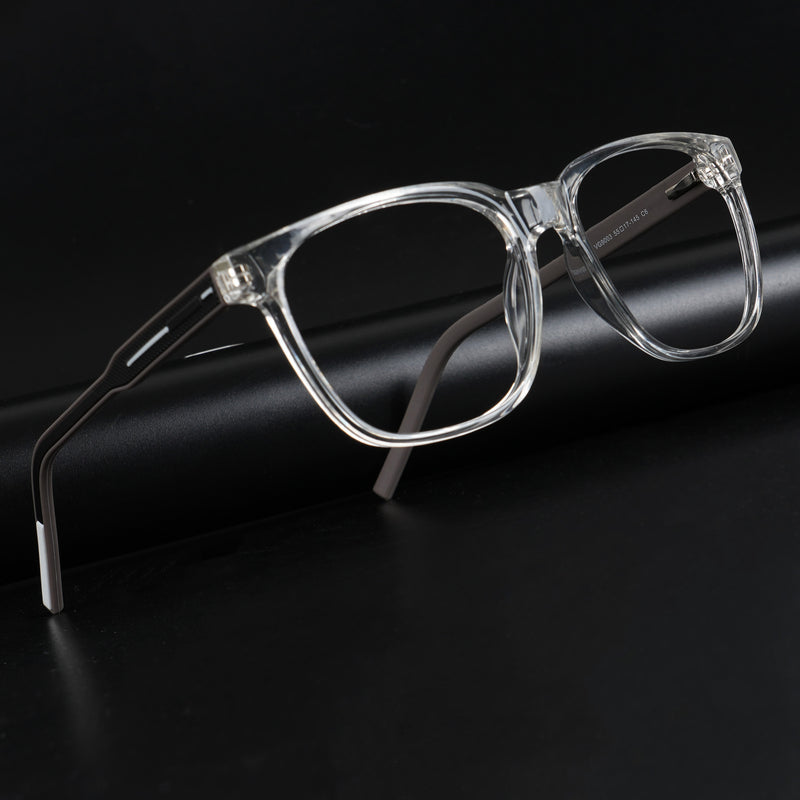 Voyage Rush Transparent Square Eyeglasses for Men & Women (VG9003MG5426-C6)