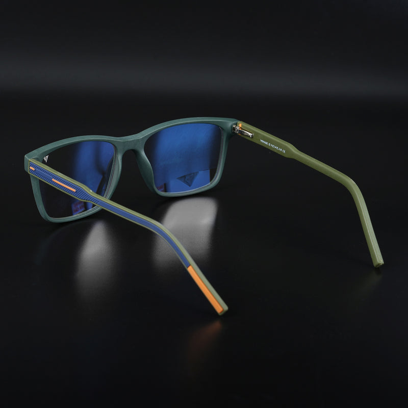 Voyage Rush Green Square Eyeglasses for Men & Women (VG9004MG5427-C1)
