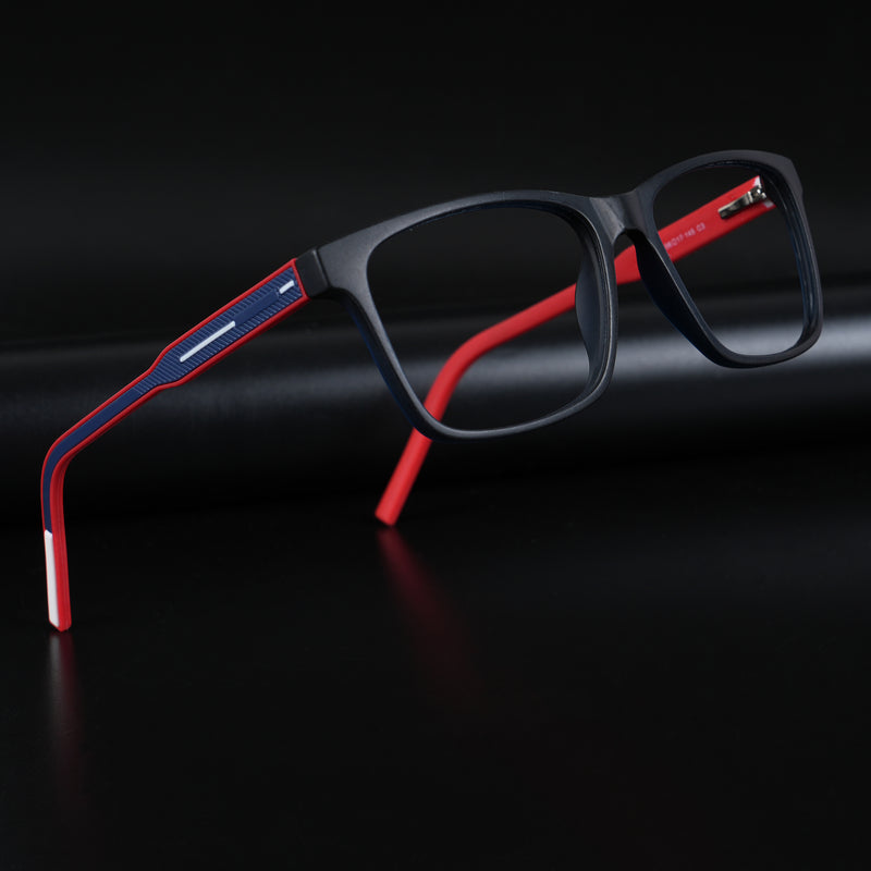 Voyage Rush Black Square Eyeglasses for Men & Women (VG9004MG5429-C3)