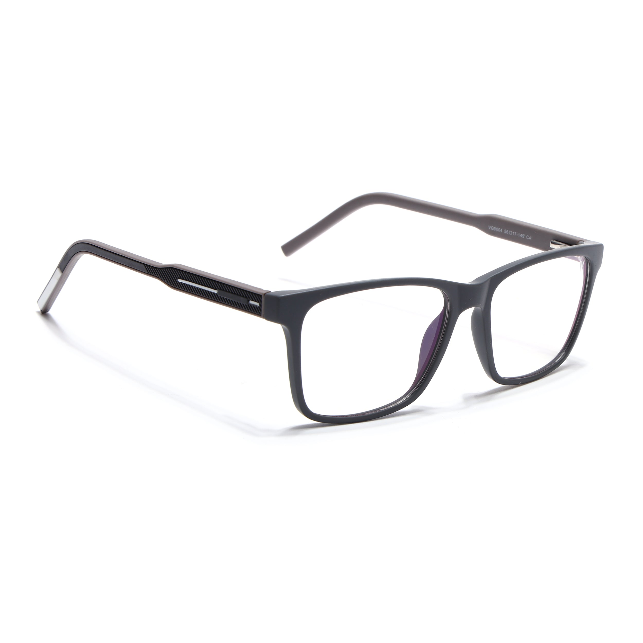 Voyage Rush Grey Square Eyeglasses for Men & Women (VG9004MG5430-C4)