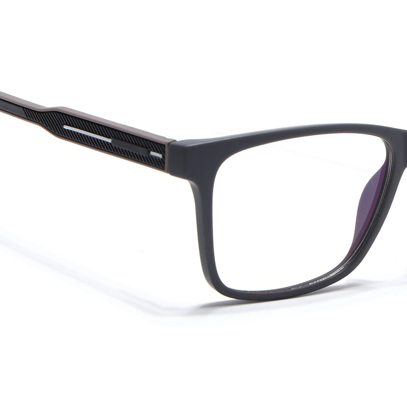 Voyage Rush Grey Square Eyeglasses for Men & Women (VG9004MG5430-C4)