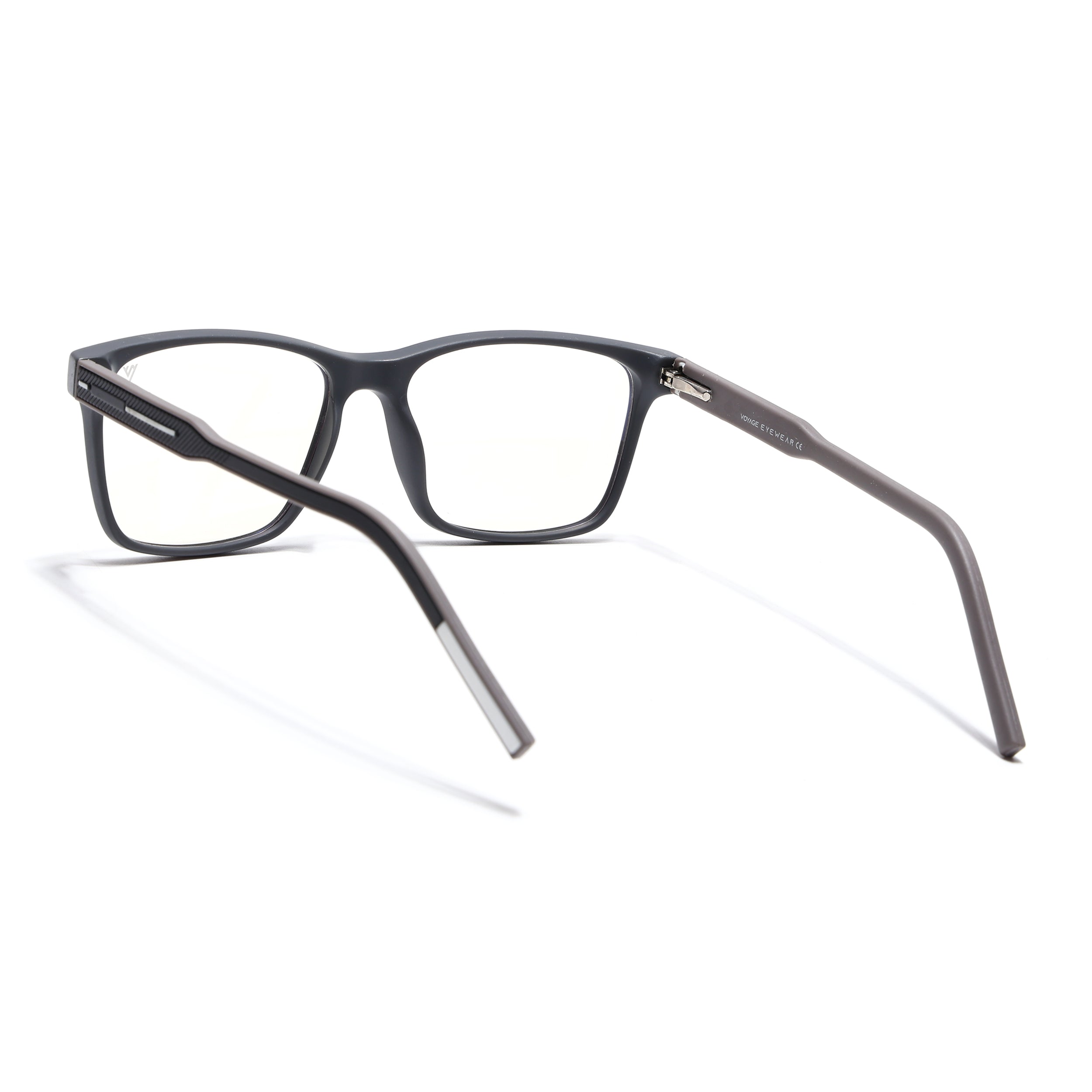 Voyage Rush Grey Square Eyeglasses for Men & Women (VG9004MG5430-C4)