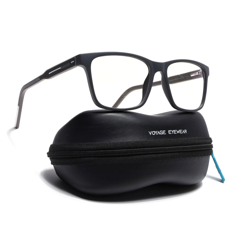 Voyage Rush Grey Square Eyeglasses for Men & Women (VG9004MG5430-C4)