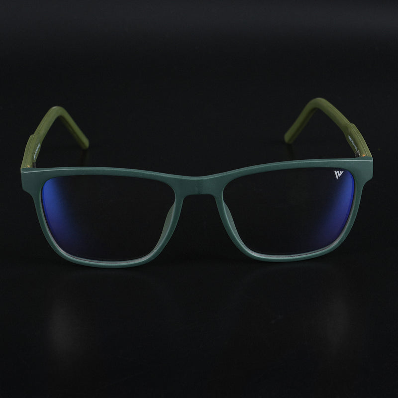 Voyage Rush Green Square Eyeglasses for Men & Women (VG9005MG5433-C1)