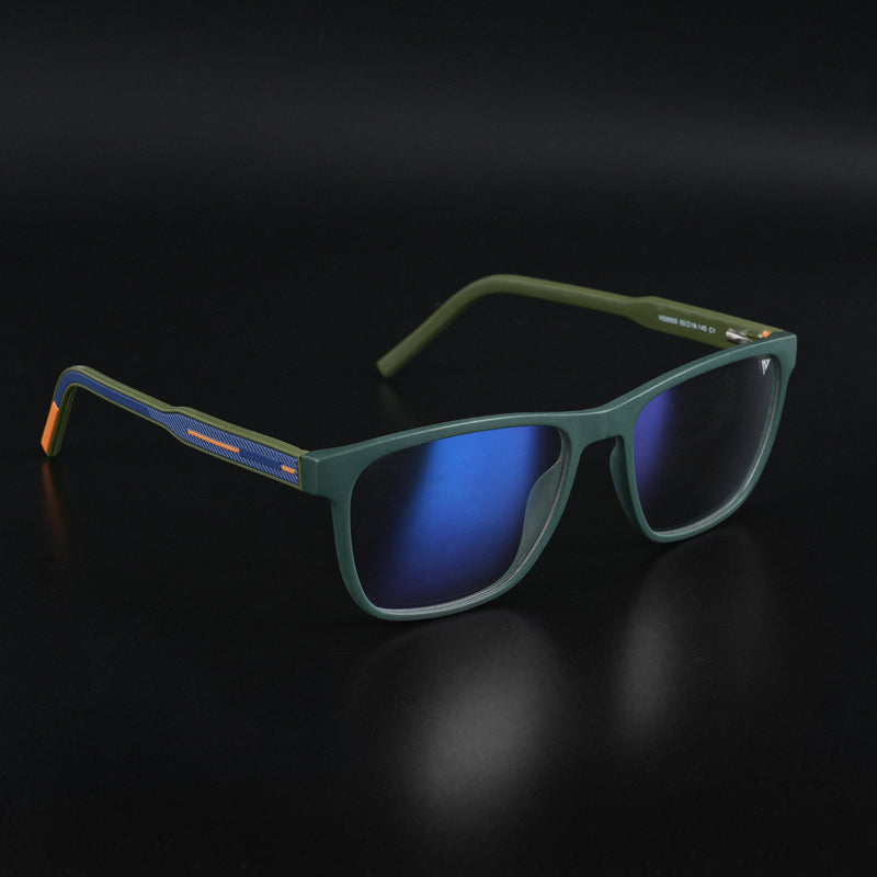 Voyage Rush Green Square Eyeglasses for Men & Women (VG9005MG5433-C1)