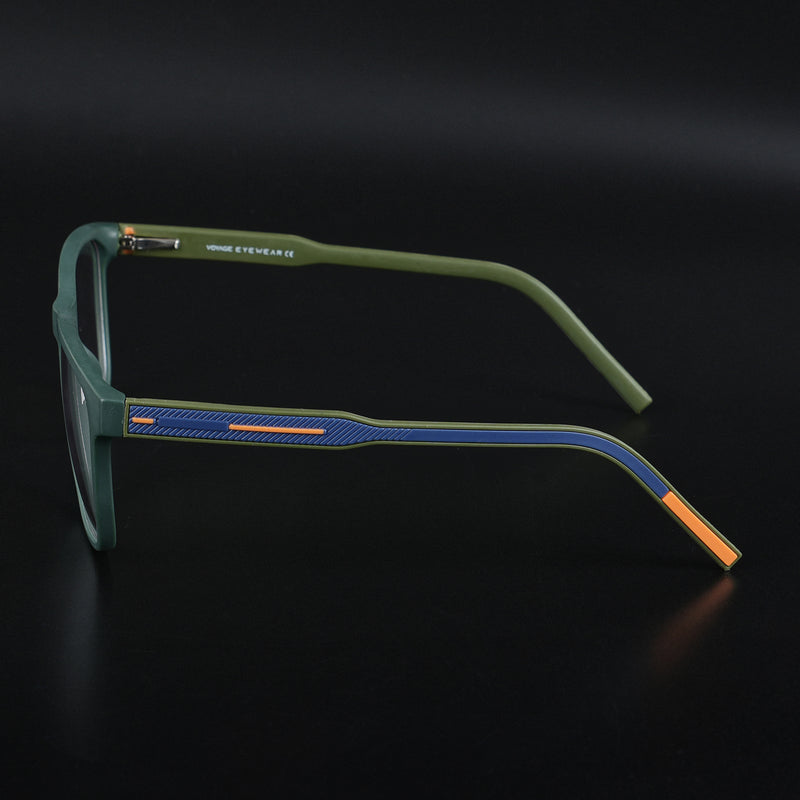 Voyage Rush Green Square Eyeglasses for Men & Women (VG9005MG5433-C1)
