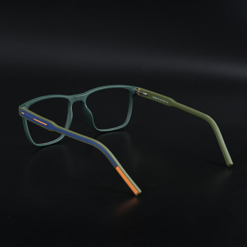 Voyage Rush Green Square Eyeglasses for Men & Women (VG9005MG5433-C1)