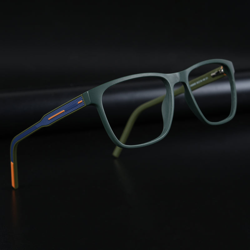Voyage Rush Green Square Eyeglasses for Men & Women (VG9005MG5433-C1)