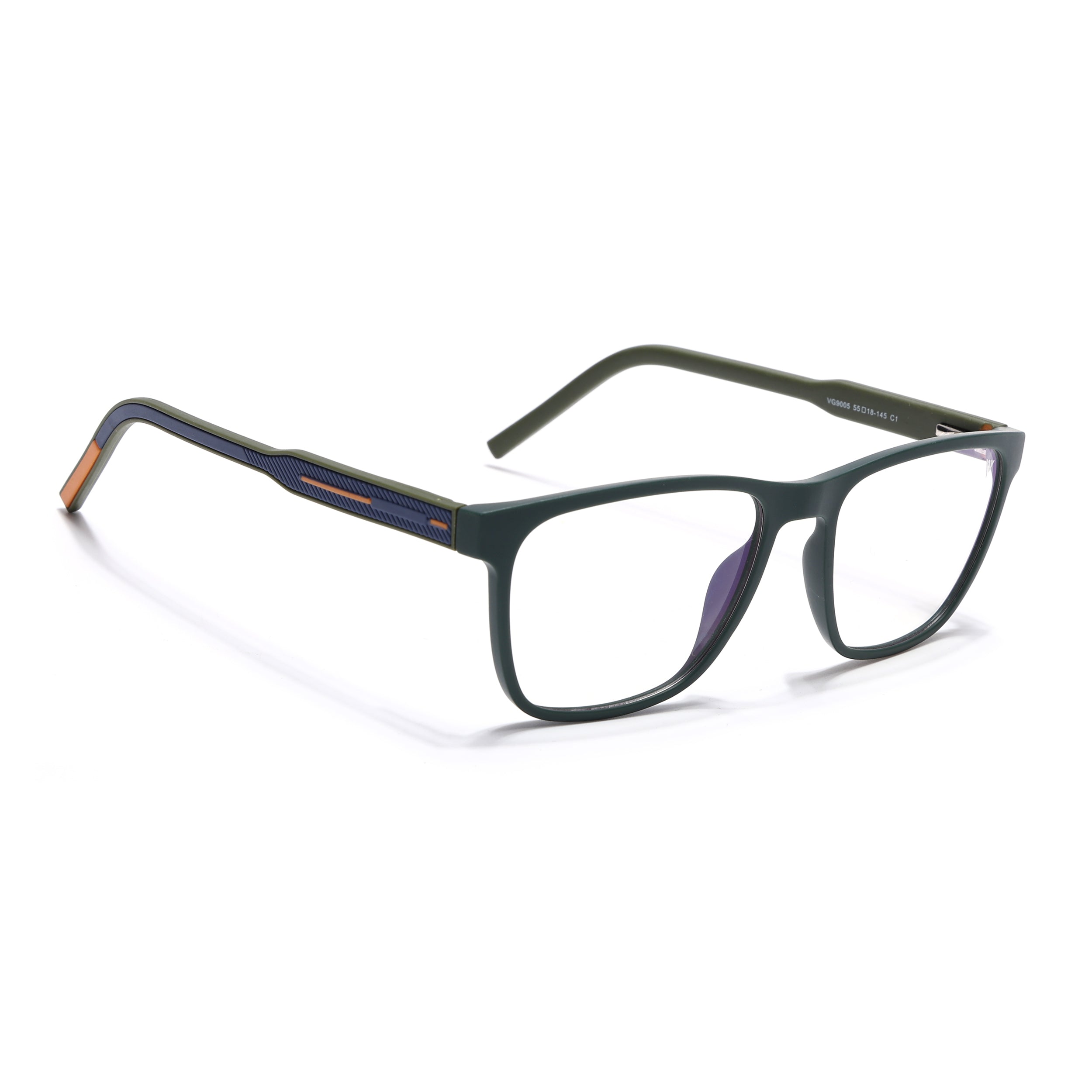 Voyage Rush Green Square Eyeglasses for Men & Women (VG9005MG5433-C1)