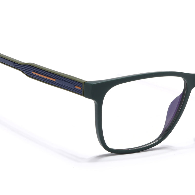 Voyage Rush Green Square Eyeglasses for Men & Women (VG9005MG5433-C1)