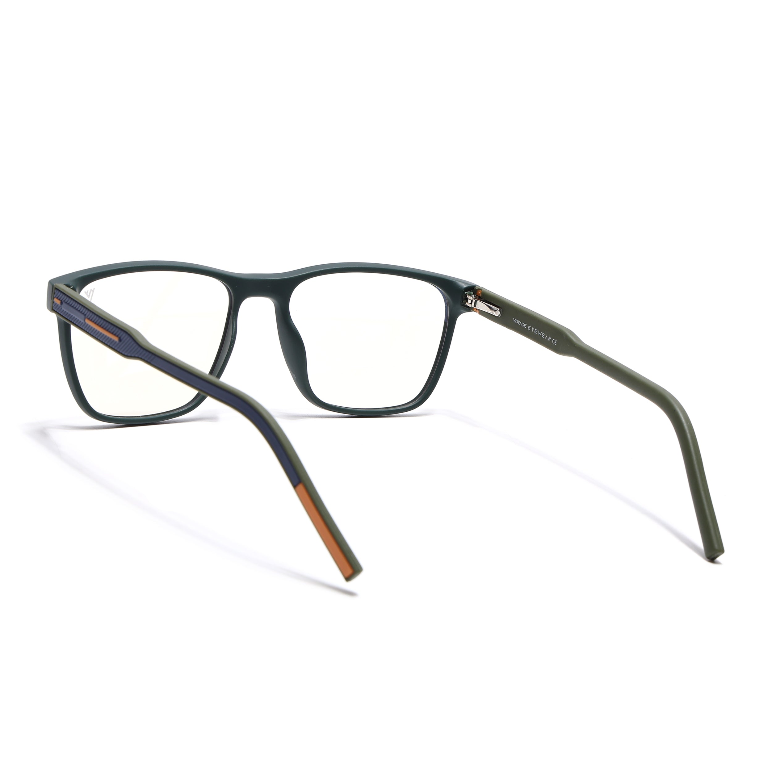 Voyage Rush Green Square Eyeglasses for Men & Women (VG9005MG5433-C1)