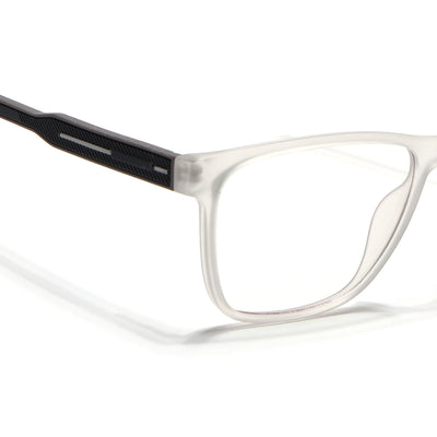 Voyage Rush Matt Transparent Square Eyeglasses for Men & Women (VG9005MG5434-C2)