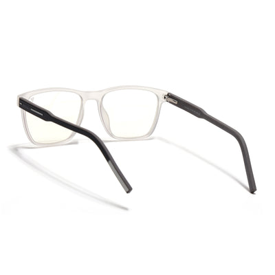 Voyage Rush Matt Transparent Square Eyeglasses for Men & Women (VG9005MG5434-C2)