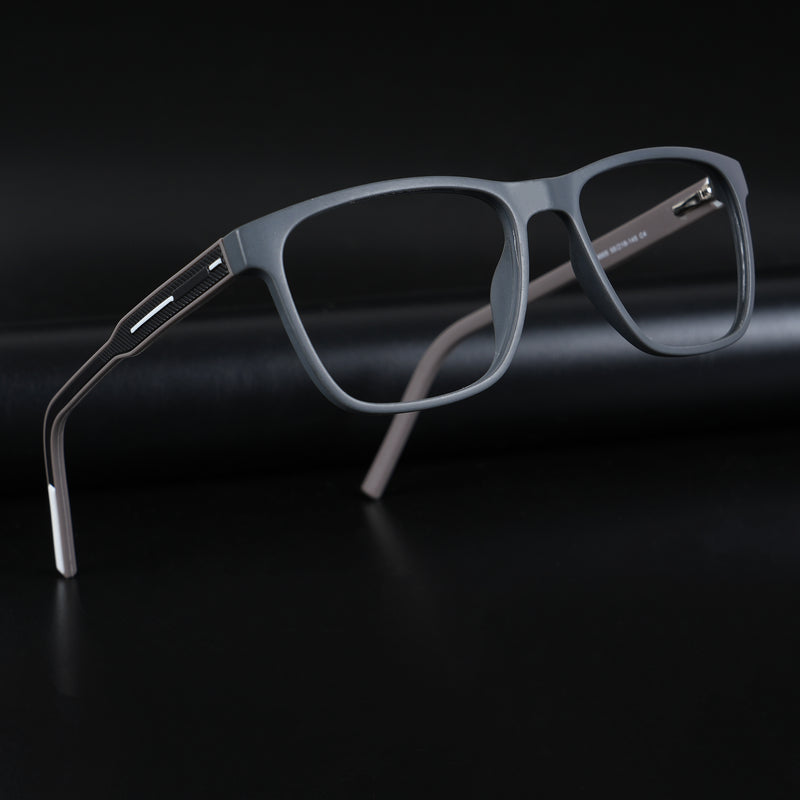 Voyage Rush Grey Square Eyeglasses for Men & Women (VG9005MG5436-C4)