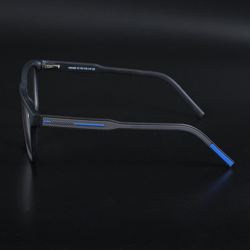 Voyage Rush Black Square Eyeglasses for Men & Women (VG9005MG5437-C5)