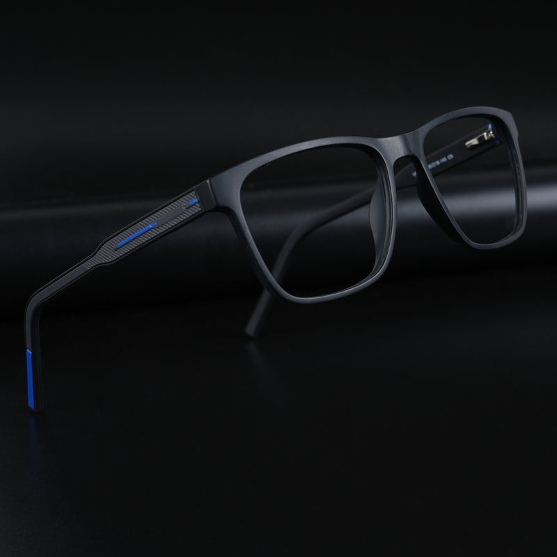 Voyage Rush Black Square Eyeglasses for Men & Women (VG9005MG5437-C5)