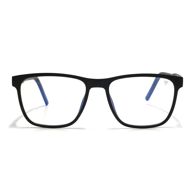 Voyage Rush Black Square Eyeglasses for Men & Women (VG9005MG5437-C5)