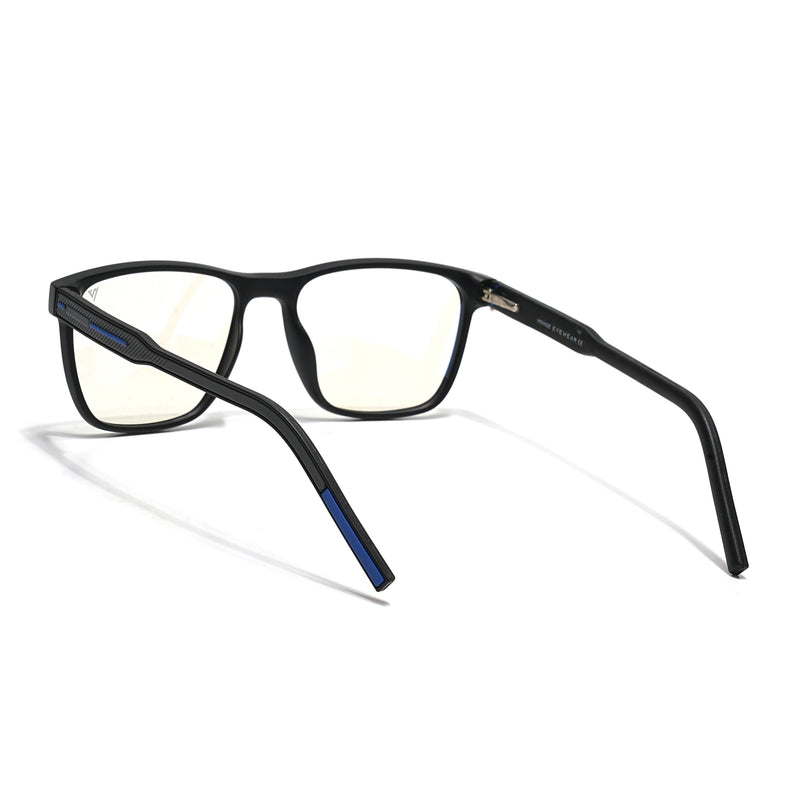 Voyage Rush Black Square Eyeglasses for Men & Women (VG9005MG5437-C5)