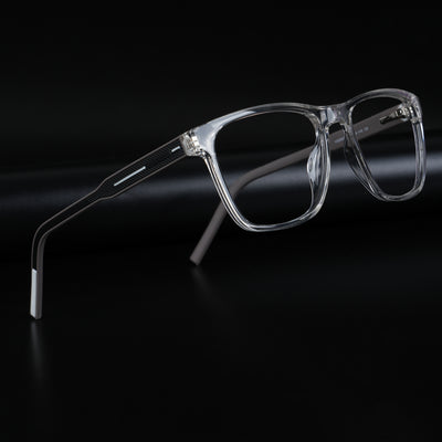 Voyage Rush Transparent Square Eyeglasses for Men & Women (VG9005MG5438-C6)