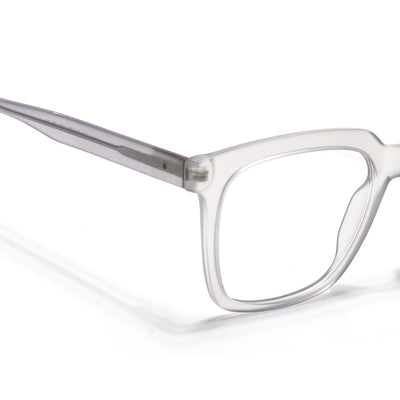 Voyage Transparent Grey Square Eyeglasses for Men & Women (VO8001MG4887-C2)