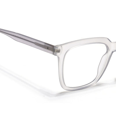 Voyage Transparent Grey Square Eyeglasses for Men & Women (VO8001MG4887-C2)
