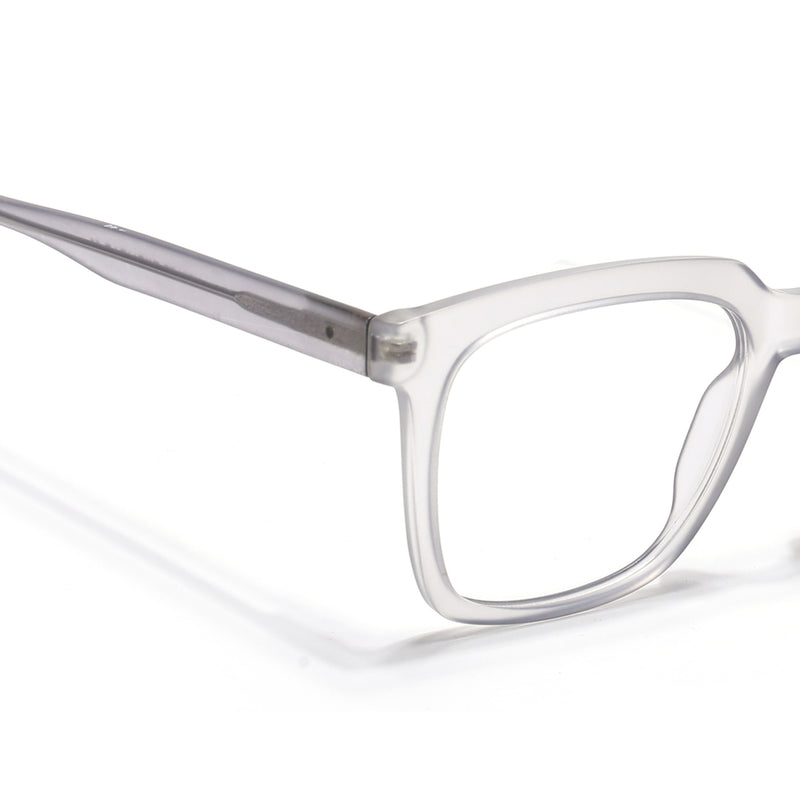 Voyage Transparent Grey Square Eyeglasses for Men & Women (VO8001MG4887-C2)