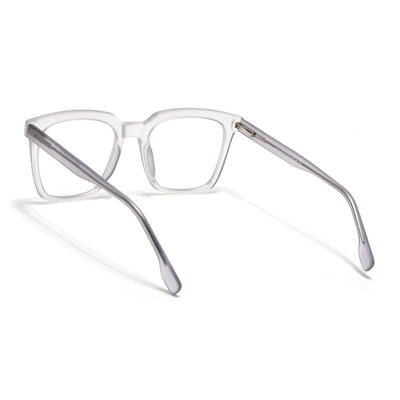 Voyage Transparent Grey Square Eyeglasses for Men & Women (VO8001MG4887-C2)