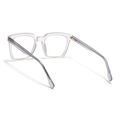 Voyage Transparent Grey Square Eyeglasses for Men & Women (VO8001MG4887-C2)