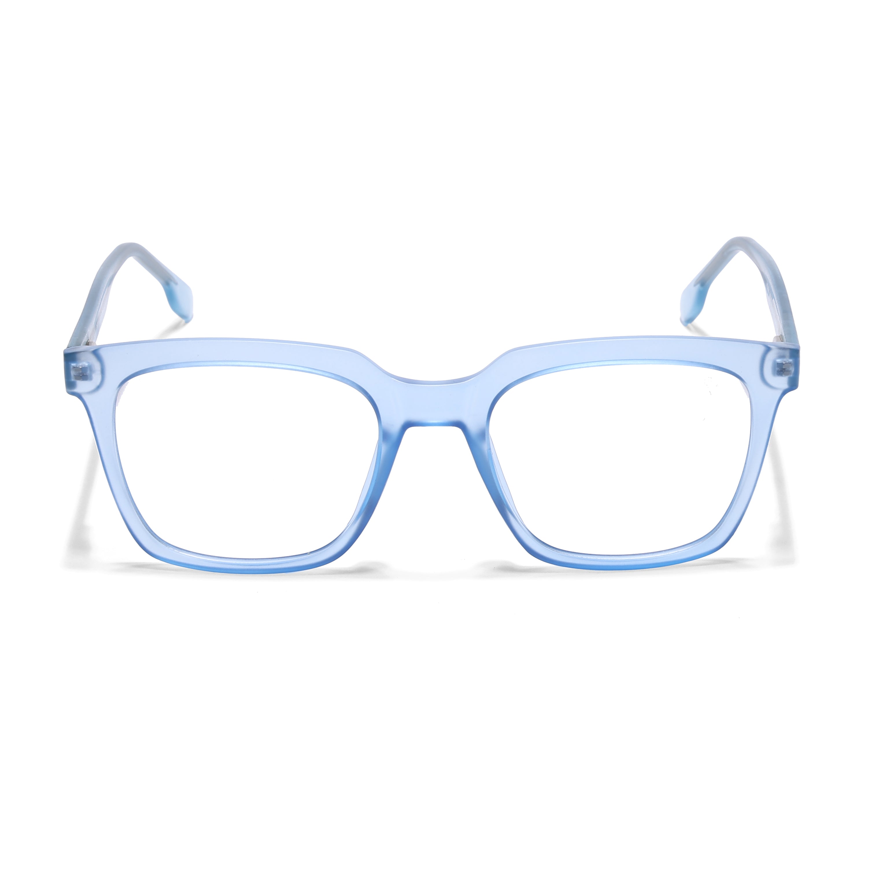 Voyage Transparent Blue Square Eyeglasses for Men & Women (VO8001MG4889-C4)