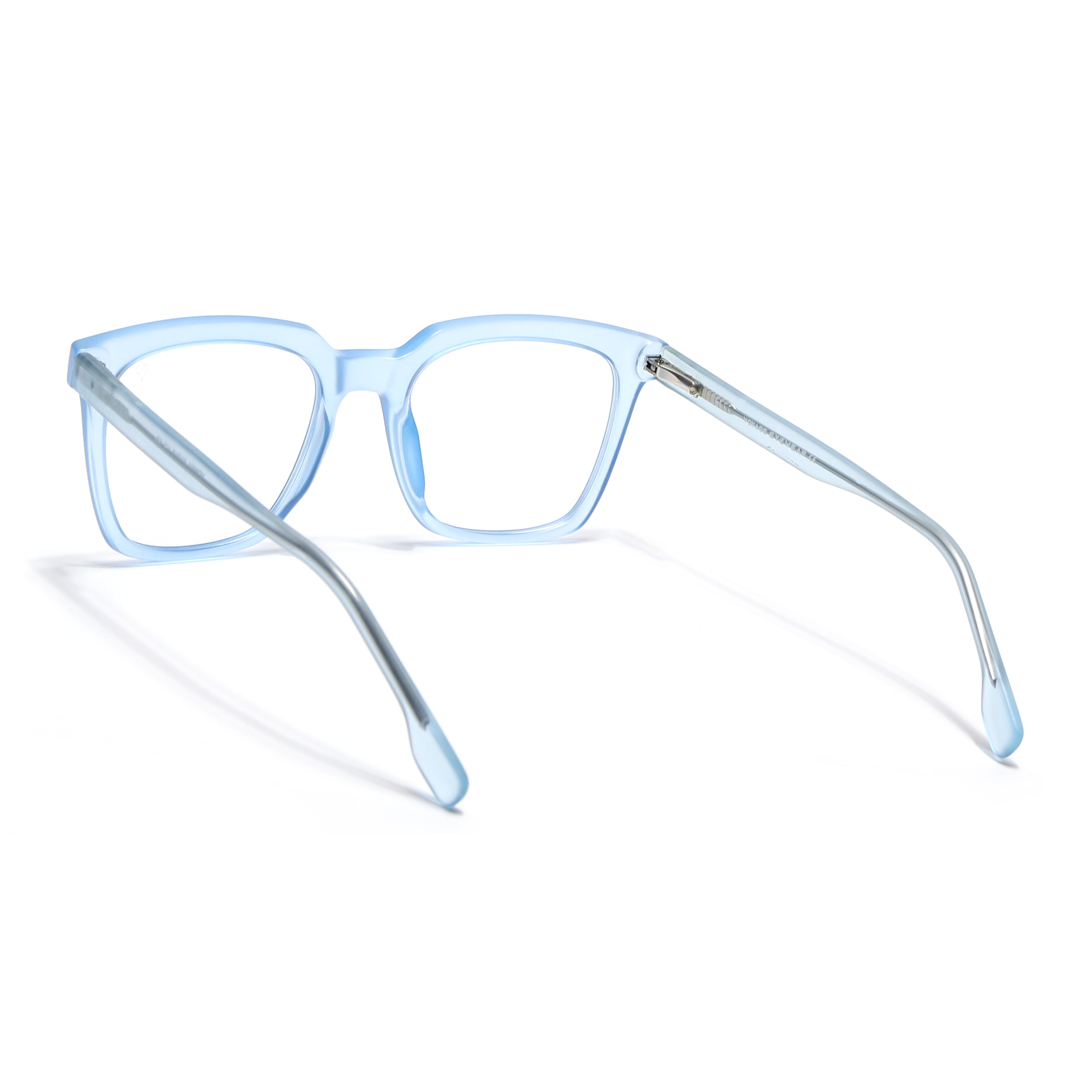 Voyage Transparent Blue Square Eyeglasses for Men & Women (VO8001MG4889-C4)