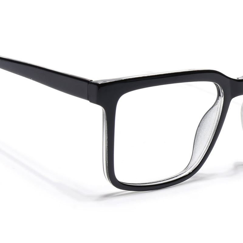 Voyage Shine Black Square Eyeglasses for Men & Women (VO8002MG4891-C1)