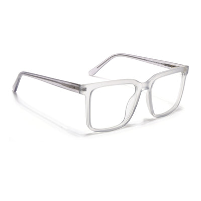 Voyage Transparent Grey Square Eyeglasses for Men & Women (VO8002MG4892-C2)