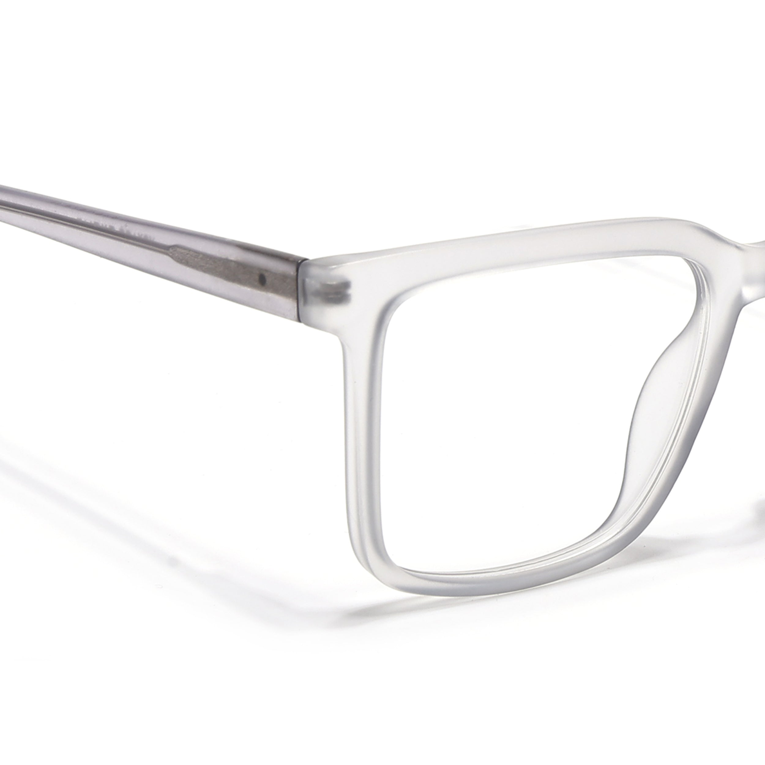 Voyage Transparent Grey Square Eyeglasses for Men & Women (VO8002MG4892-C2)