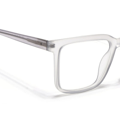 Voyage Transparent Grey Square Eyeglasses for Men & Women (VO8002MG4892-C2)