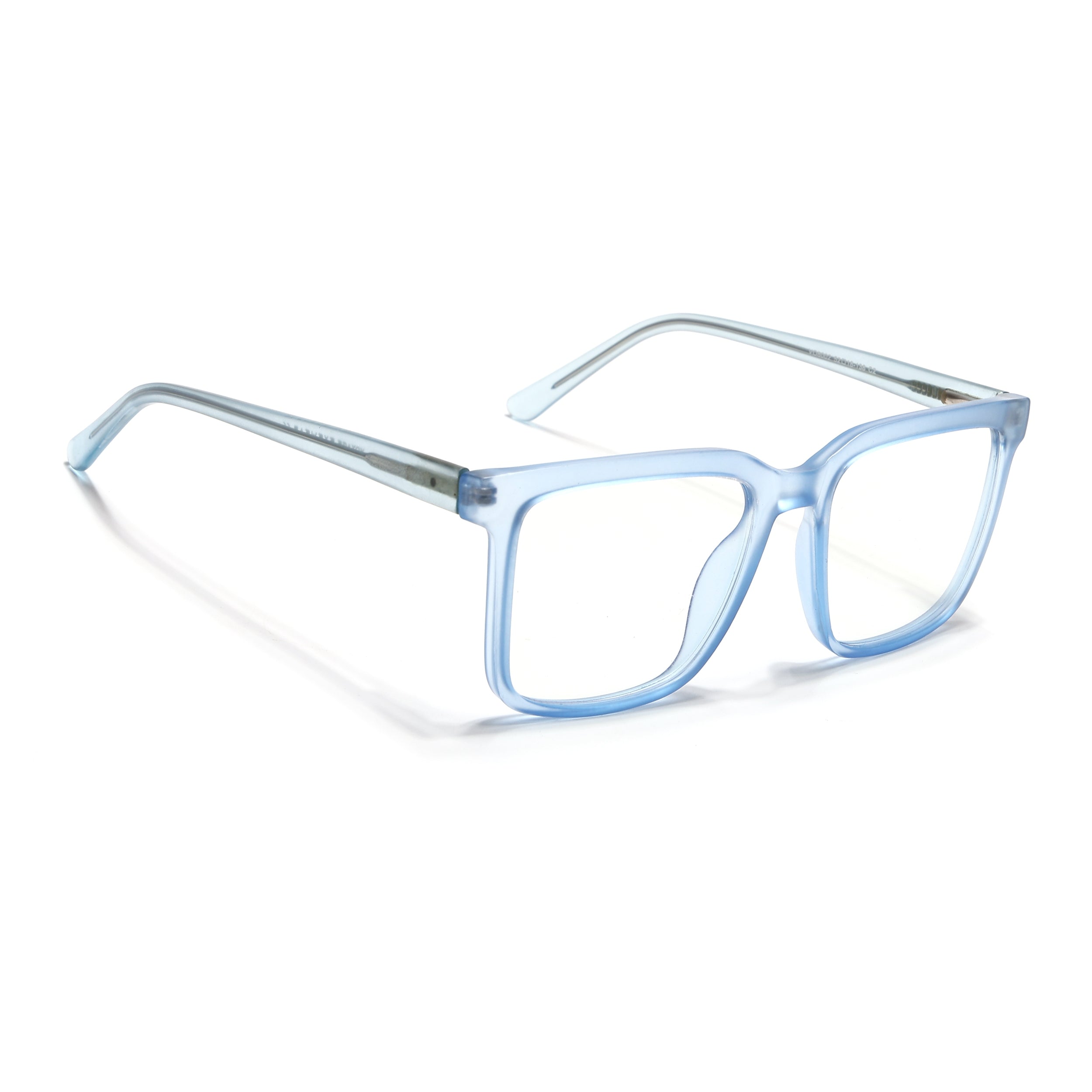 Voyage Transparent Blue Square Eyeglasses for Men & Women (VO8002MG4894-C4)