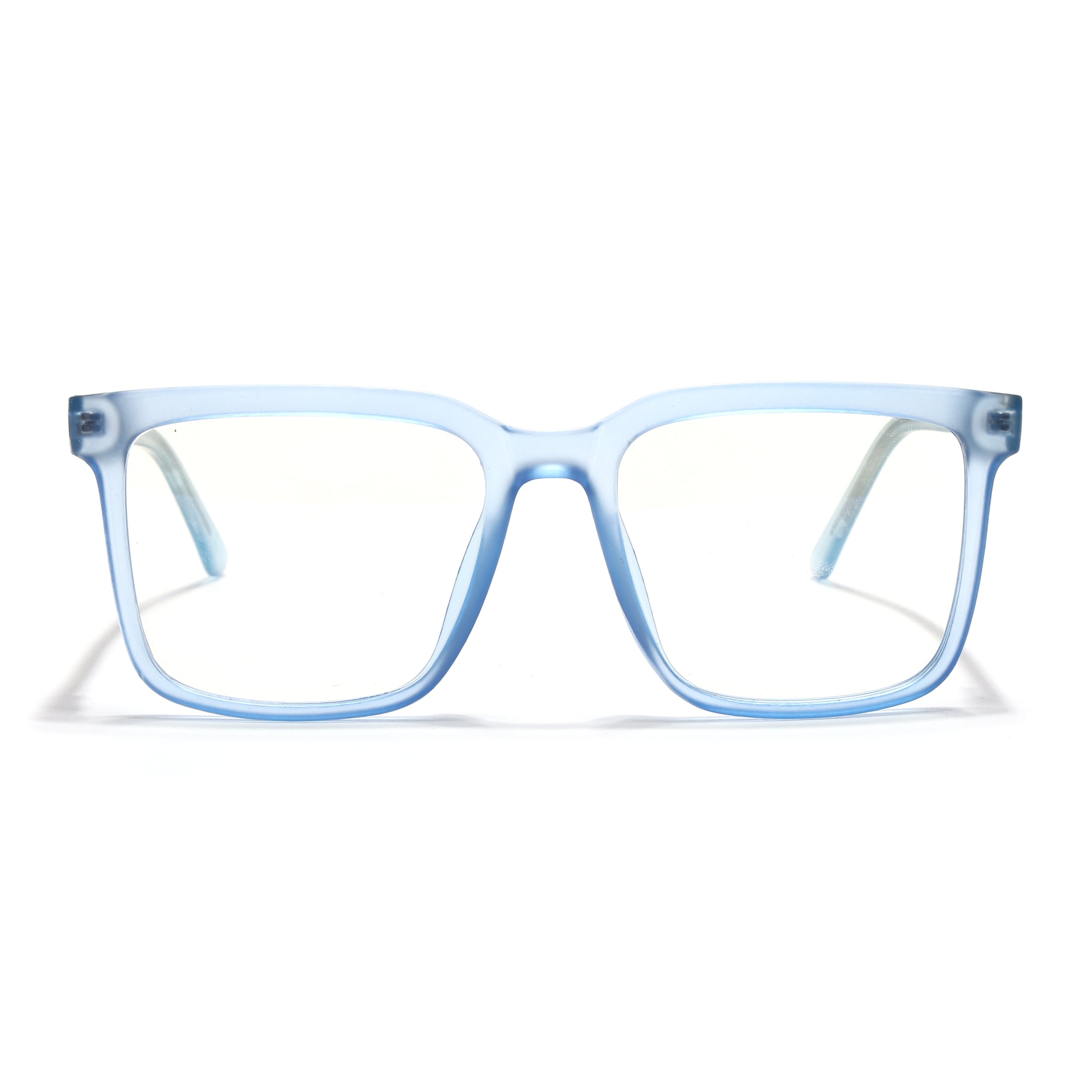 Voyage Transparent Blue Square Eyeglasses for Men & Women (VO8002MG4894-C4)