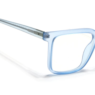 Voyage Transparent Blue Square Eyeglasses for Men & Women (VO8002MG4894-C4)