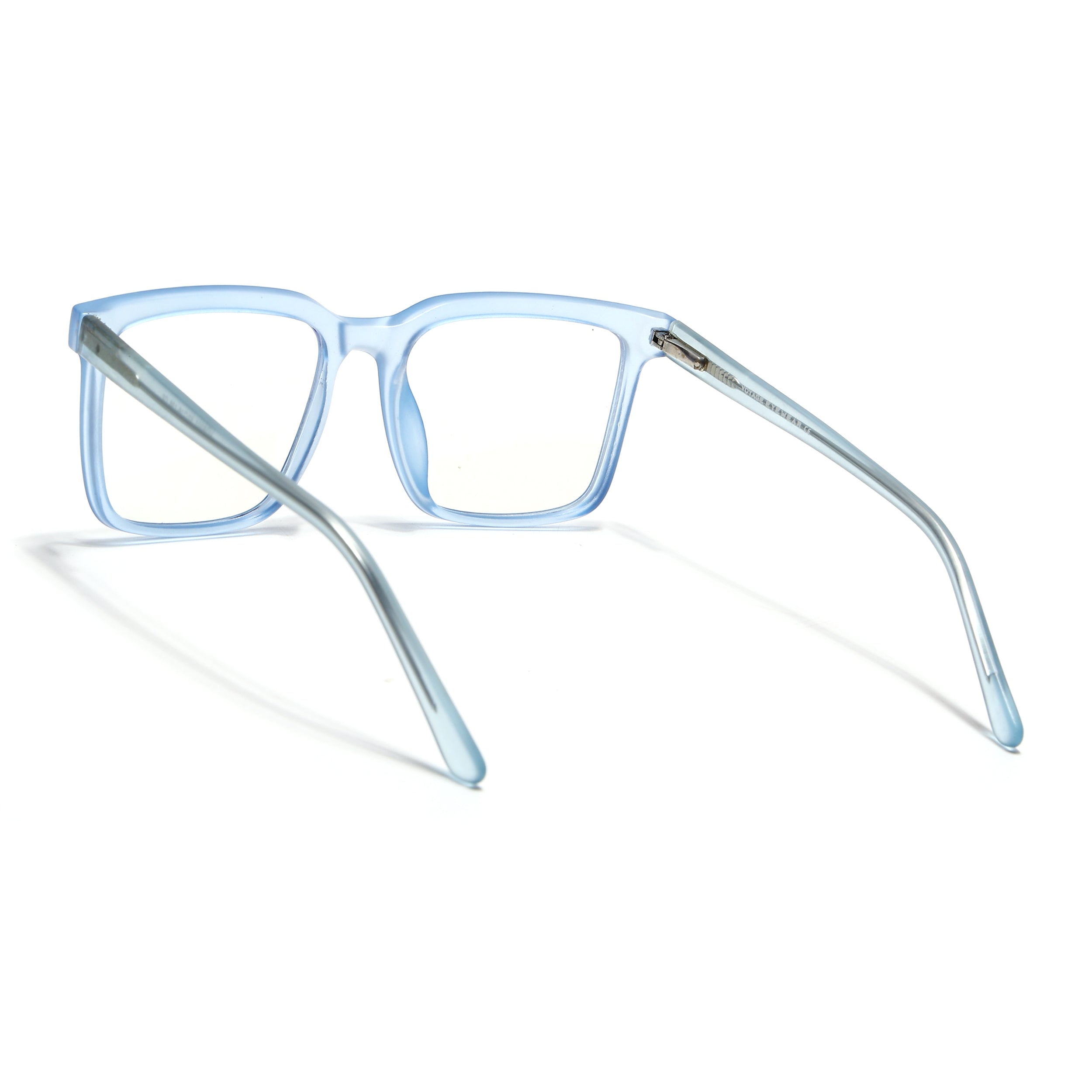 Voyage Transparent Blue Square Eyeglasses for Men & Women (VO8002MG4894-C4)