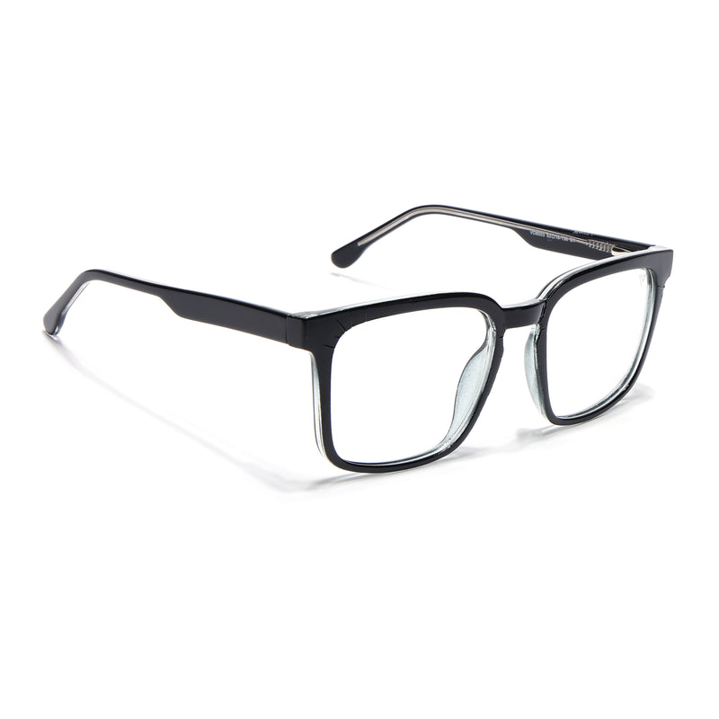 Voyage Shine Black Square Eyeglasses for Men & Women (VO8003MG4896-C1)