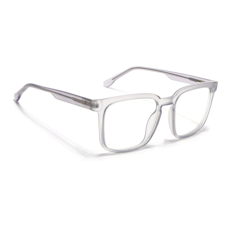 Voyage Transparent Grey Square Eyeglasses for Men & Women (VO8003MG4897-C2)
