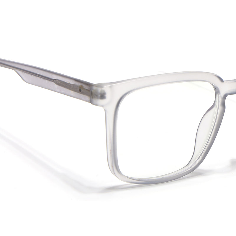 Voyage Transparent Grey Square Eyeglasses for Men & Women (VO8003MG4897-C2)