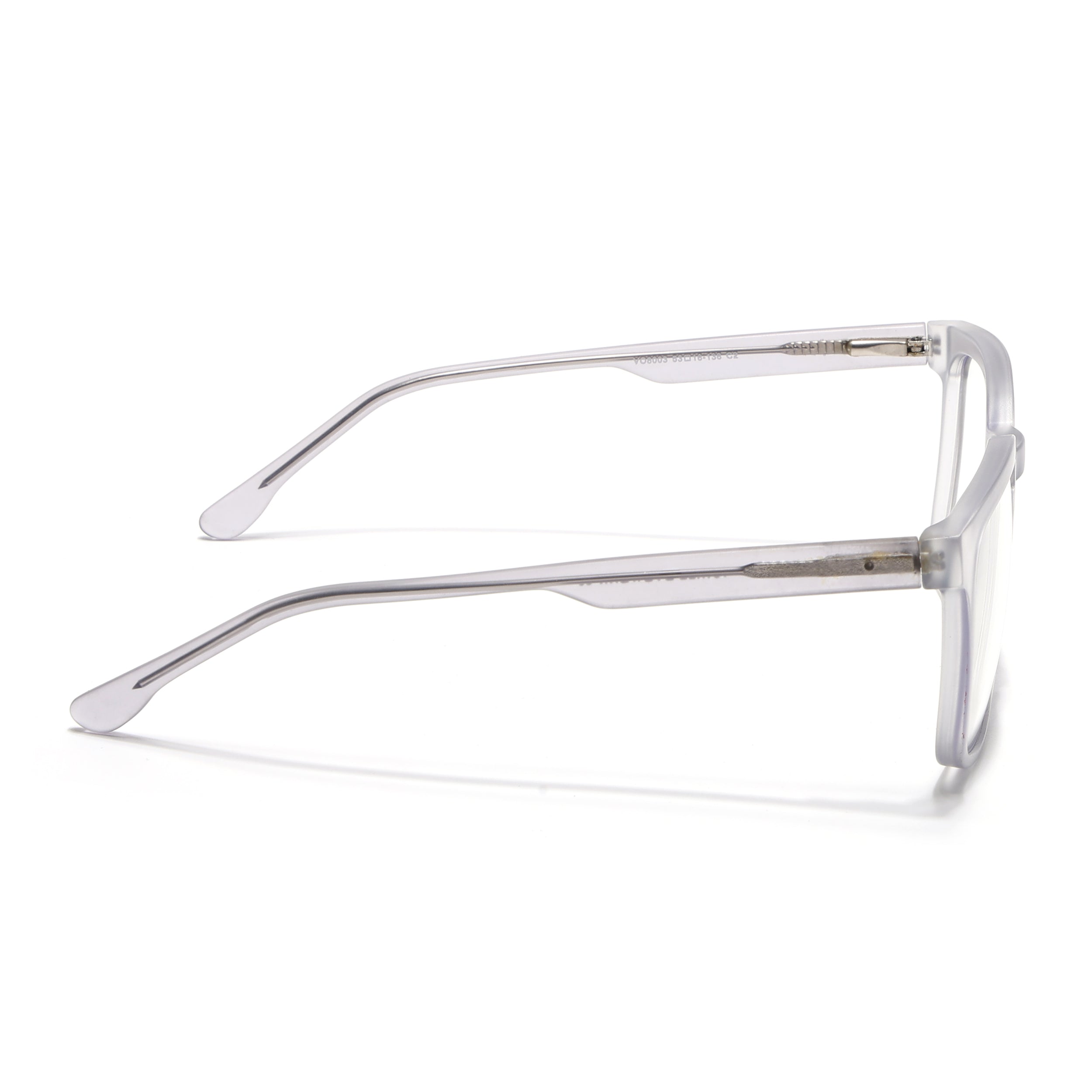 Voyage Transparent Grey Square Eyeglasses for Men & Women (VO8003MG4897-C2)