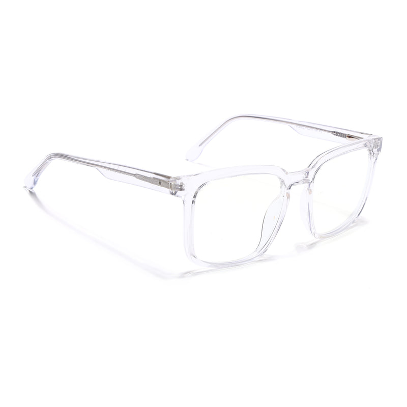 Voyage Transparent Square Eyeglasses for Men & Women (VO8003MG4898-C3)