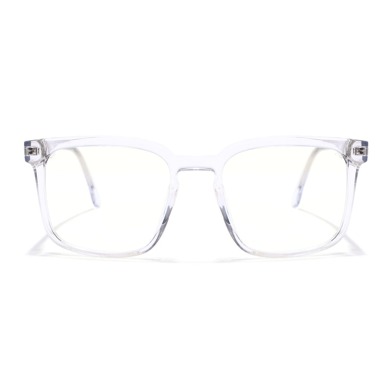 Voyage Transparent Square Eyeglasses for Men & Women (VO8003MG4898-C3)