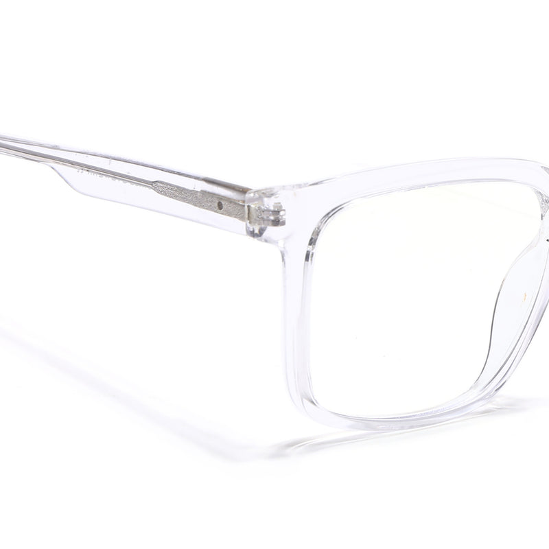 Voyage Transparent Square Eyeglasses for Men & Women (VO8003MG4898-C3)
