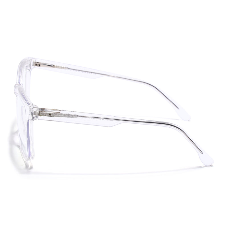 Voyage Transparent Square Eyeglasses for Men & Women (VO8003MG4898-C3)