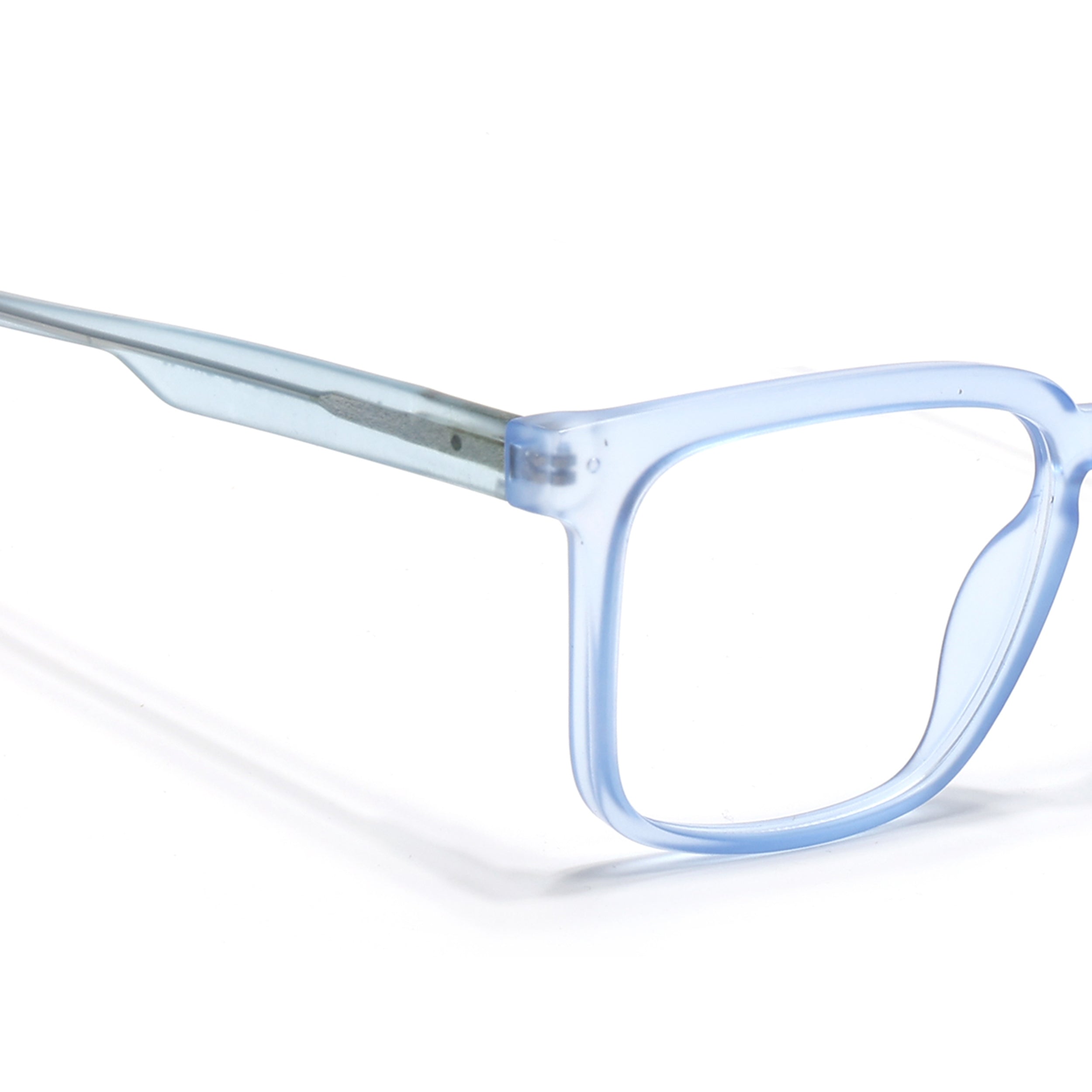 Voyage Transparent Blue Square Eyeglasses for Men & Women (VO8003MG4899-C4)