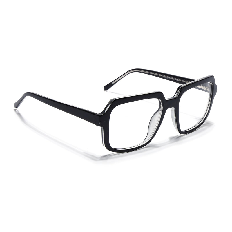 Voyage Shine Black Square Eyeglasses for Men & Women (VO8004MG4901-C1)