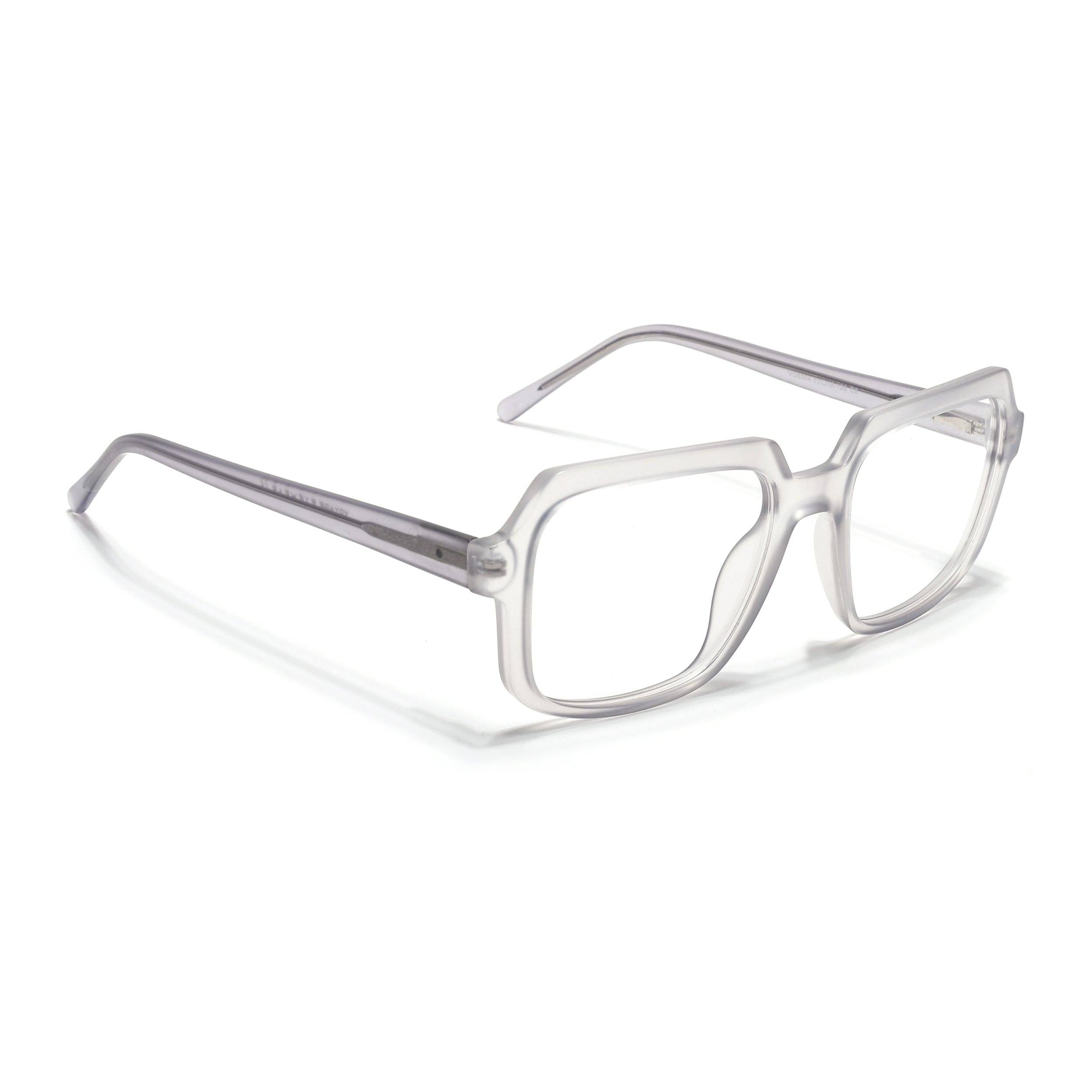 Voyage Transparent Grey Square Eyeglasses for Men & Women (VO8004MG4902-C2)